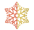 Елочная фигура Снежинка сказочная  40 см NN- 502-388