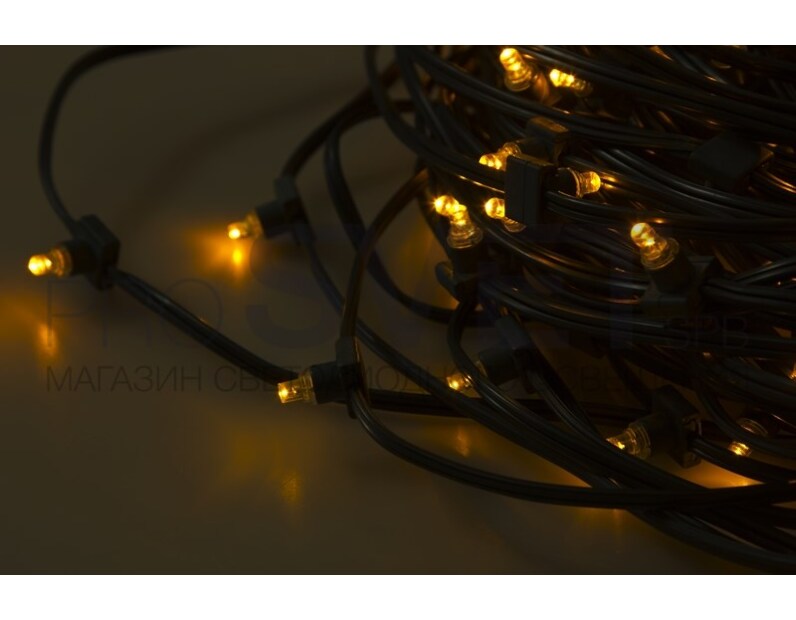Гирлянда LED ClipLight 12V 300 мм желтый с трансформатором 325-131