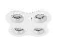 Комплект из светильников и рамки DOMINO Domino Lightstar D64606060606