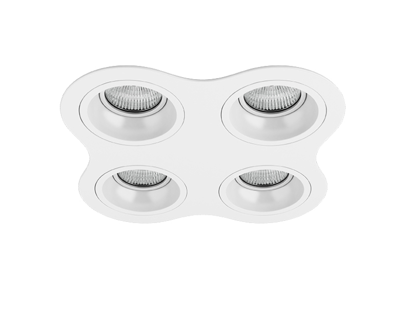Комплект из светильников и рамки DOMINO Domino Lightstar D64606060606
