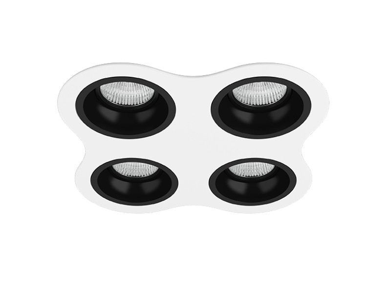 Комплект из светильников и рамки DOMINO Domino Lightstar D64607070707