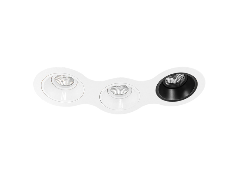 Комплект из светильников и рамки DOMINO Domino Lightstar D696060607