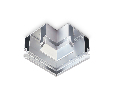 Коннектор угловой для корпуса Magnetic в натяжной потолок GL3390 Ambrella Light GL3390
