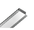 Алюминиевый профиль встраиваемый 28.6*10 для светодиодной ленты до 18,5мм Ambrella Light GP1200AL