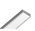 Алюминиевый профиль накладной 15.5*6 для светодиодной ленты до 11мм Ambrella Light GP1700AL