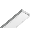 Алюминиевый профиль накладной 15.5*6 для светодиодной ленты до 11мм Ambrella Light GP1700WH