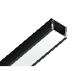 Алюминиевый профиль накладной 18*4 для светодиодной ленты до 15мм Ambrella Light GP1750BK