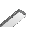Алюминиевый профиль накладной 20.5*10 для светодиодной ленты до 18,5мм Ambrella Light GP2001AL