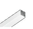 Алюминиевый профиль угловой квадратный 15.7*15.7 для светодиодной ленты до 9,78мм Ambrella Light GP2150AL