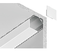 Алюминиевый профиль угловой квадратный 15.7*15.7 для светодиодной ленты до 9,78мм Ambrella Light GP2150AL