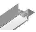 Алюминиевый профиль для натяжного потолка 51.27*34 для светодиодной ленты до 12мм Ambrella Light GP4050AL