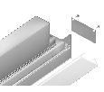 Алюминиевый профиль для натяжного потолка 51.27*34 для светодиодной ленты до 12мм Ambrella Light GP4050AL