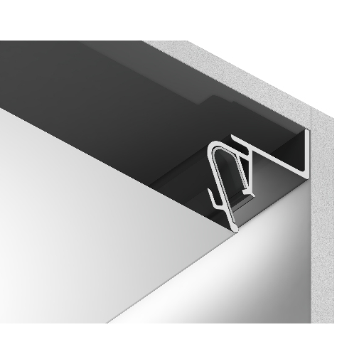Алюминиевый профиль 26*34 для натяжного потолка с шириной зазора 15мм для светодиодной ленты до 10мм Ambrella Light GP4100BK
