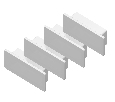 Заглушка для накладного алюминиевого профиля GP2001 (комплект 4шт) Ambrella Light GP8400