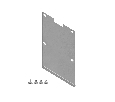 Заглушка для накладного алюминиевого шинопровода GP3000 (комплект 4шт) Ambrella Light GP8500