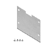 Заглушка для накладного алюминиевого шинопровода GP3050 (комплект 4шт) Ambrella Light GP8550