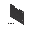 Заглушка для накладного алюминиевого шинопровода GP3050 (комплект 4шт) Ambrella Light GP8551