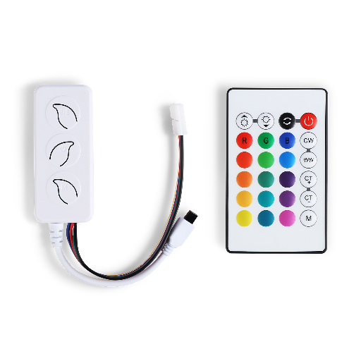 Контроллер WIFI Tuya для светодиодных лент RGB+CCT с управлением белого света c ИК пультом GS11601 Ambrella Light GS11601