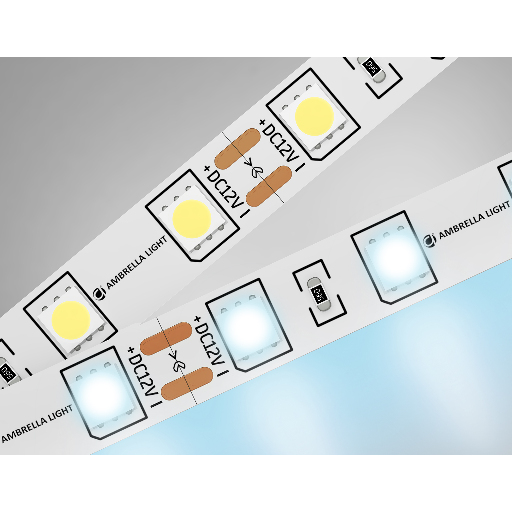 Светодиодная лента Ambrella Light GS2003 5050 60Led /14.4W m/ 12V IP20 6500K 5m Ambrella Light GS2003