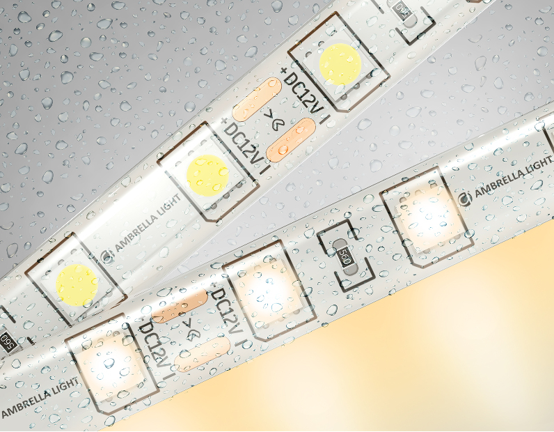 Светодиодная лента Ambrella Light GS2101 5050 60Led /14.4W m/ 12V IP65 3000K 5m Ambrella Light GS2101