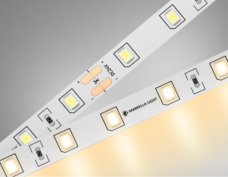 Светодиодная лента Ambrella Light GS3001 2835 60Led /6W m/ 24V IP20 3000K 5m Ambrella Light GS3001