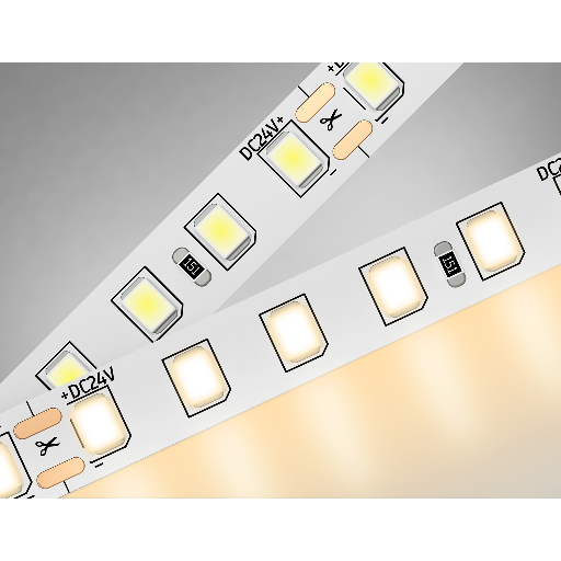 Светодиодная лента Ambrella Light GS3101 2835 120Led /10W m/ 24V IP20 3000K 5m Ambrella Light GS3101