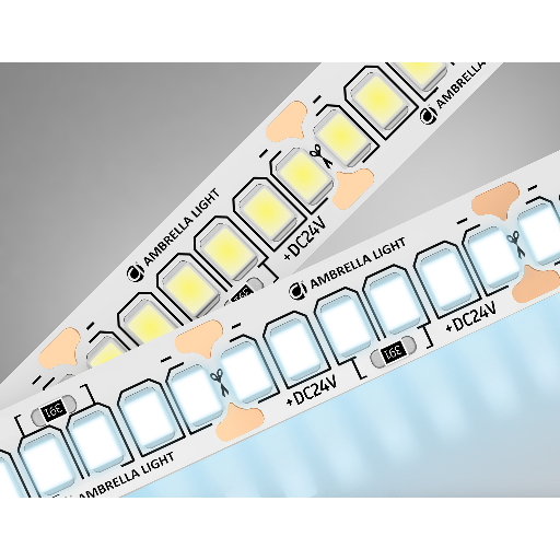 Светодиодная лента Ambrella Light GS3303 2835 240Led /18W m/ 24V IP20 6500K 5m Ambrella Light GS3303