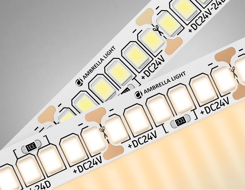 Светодиодная лента Ambrella Light GS3401 2835 240Led /20W m/ 24V IP20 3000K 5m Ambrella Light GS3401