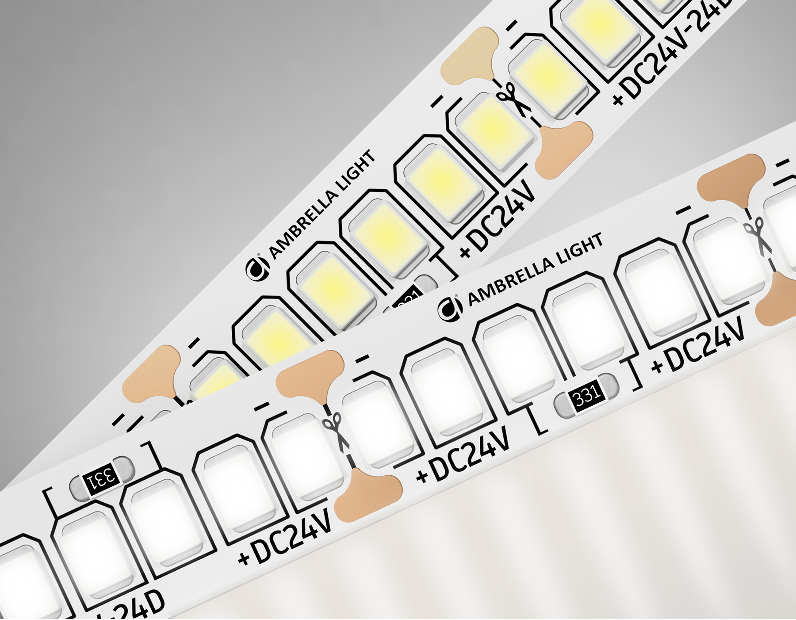 Светодиодная лента Ambrella Light GS3402 2835 240Led /20W m/ 24V IP20 4500K 5m Ambrella Light GS3402
