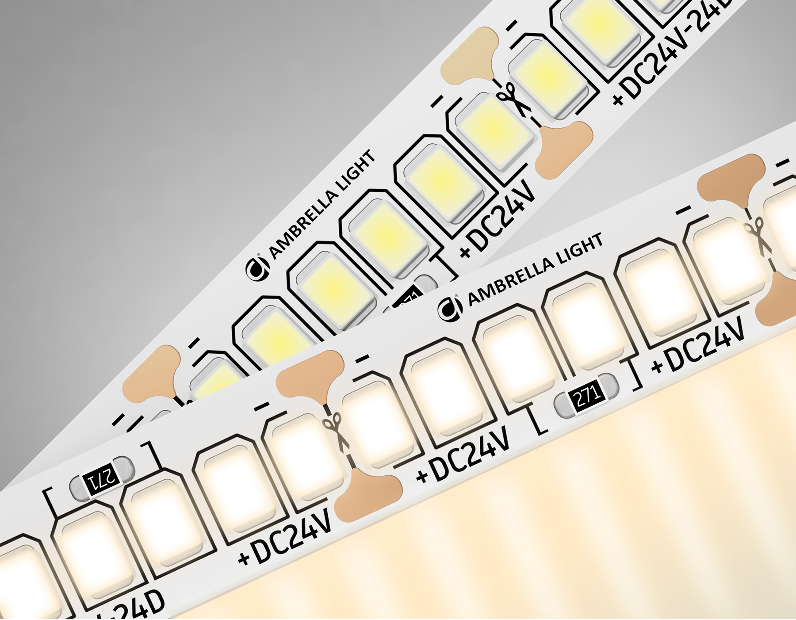 Светодиодная лента Ambrella Light GS3501 2835 240Led /22W m/ 24V IP20 3000K 5m Ambrella Light GS3501