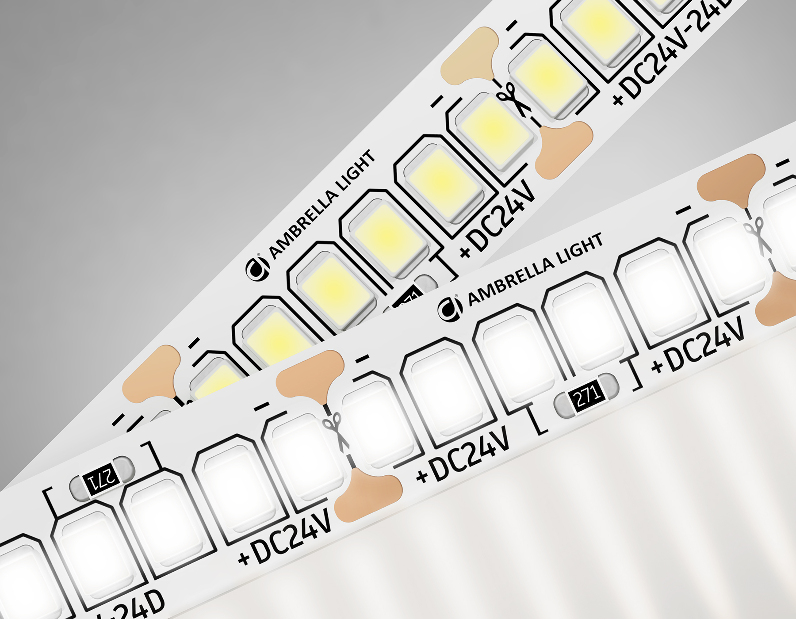 Светодиодная лента Ambrella Light GS3502 2835 240Led /22W m/ 24V IP20 4500K 5m Ambrella Light GS3502