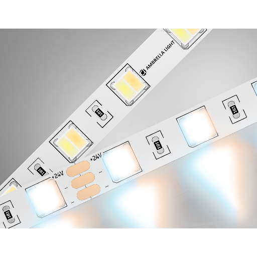 Светодиодная лента с регулировкой температуры света GS4101 5050 60Led /14W m/ 24V IP20 CCT 3000-6500 Ambrella Light GS4101