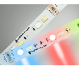 Светодиодная лента RGB с регулировкой температуры света GS4501 5050+2835 90Led / 13W m/ 24V IP20 RGB Ambrella Light GS4501