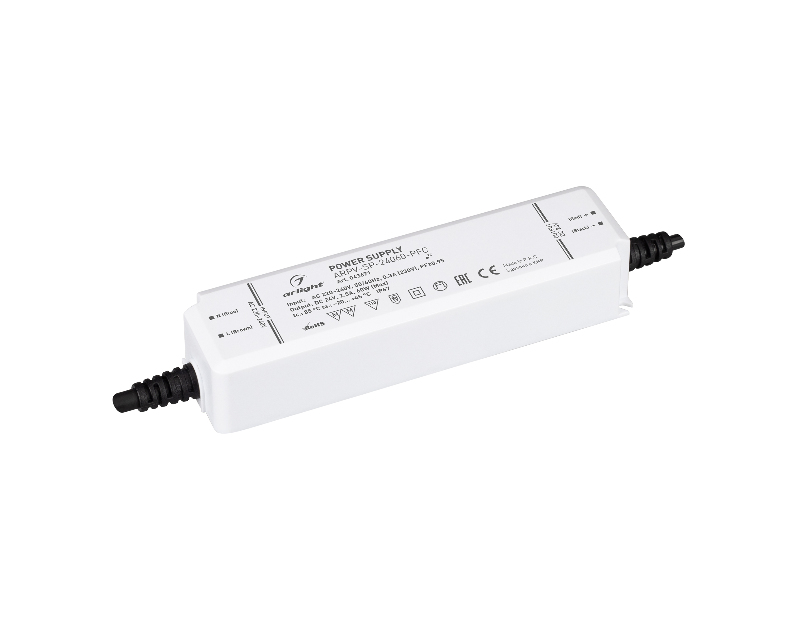 Блок питания ARPV-SP-24060-PFC (24V, 2.5A, 60W) (Arlight, IP67 Пластик, 5 лет) 043671