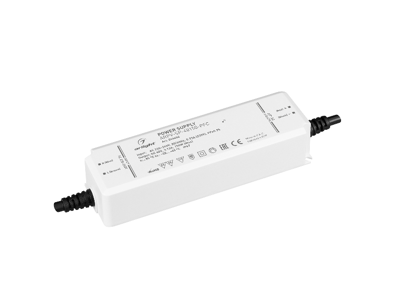 Блок питания ARPV-SP-48150-PFC (48V, 3.12A, 150W) (Arlight, IP67 Пластик, 5 лет) 046406