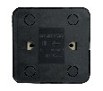 Выключатель открытой установки 1-клавишный с индикатором, STEKKER, 250В, 10А, IP20, серия София, черный, MSW10-11-20-02 49292