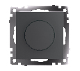 Выключатель диммирующий TRIAC (механизм) 250В, 500W, серия Катрин, графит, GLS10-7106-06 49413