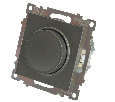 Выключатель диммирующий TRIAC (механизм) 250В, 500W, серия Катрин, графит, GLS10-7106-06 49413