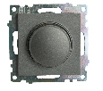 Выключатель диммирующий TRIAC (механизм) 250В, 500W, серия Катрин, графит, GLS10-7106-06 49413