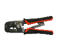 Кримпер STEKKER CTLS007 для обжима RJ разъемов RJ-45 (8P8C), RJ-12 (6P6C) и RJ-11 (6P4C и 6P2C), черный, красный 49613