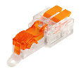 Зажим прокалывающий ответвительный 4 мм2 c ответвительной клеммой LD219 на 2 выход, прозрачный/оранжевый (упаковка 10 шт) LD503-2-32 49773