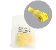 Зажим прокалывающий ответвительный с плоским разъемом (10 пар) сеч.2,5-4мм2, желтый (DIY упаковка 20шт) LD503-401-6 49777