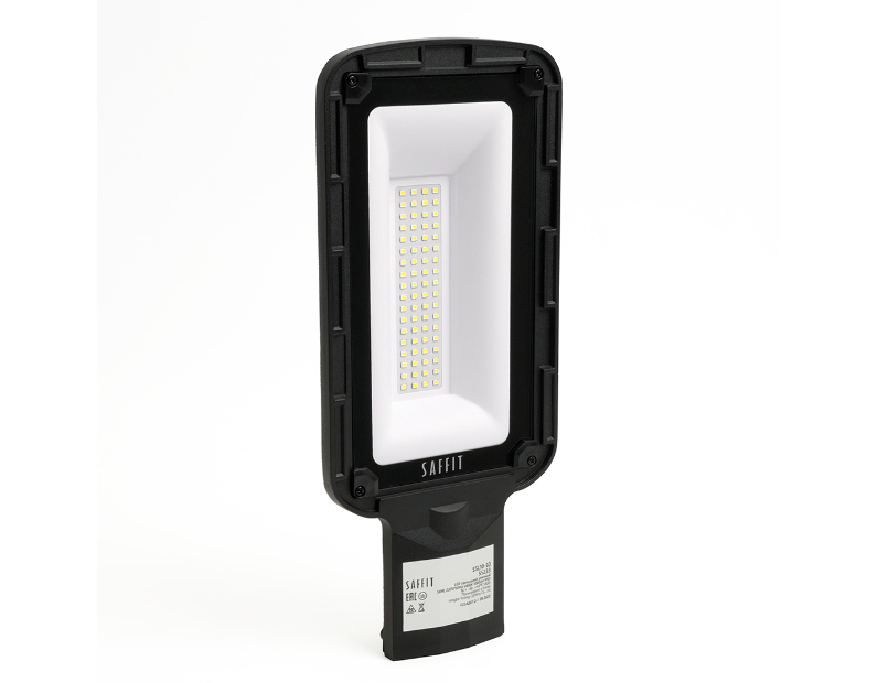 Светодиодный уличный консольный светильник SAFFIT SSL10-50 50W 5000K 230V, черный 55233