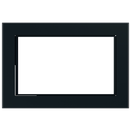 Рамка  2-местная (без перемычки), стекло, STEKKER, GFR00-7012-05М, серия Катрин, черный матовый 49605