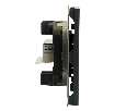 Розетка компьютерная 2-местная RJ-45 (механизм), STEKKER, серия Эмили, RST00-5111-05, черный уголь, soft touch 49848