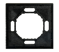 Рамка STEKKER, PFR00-5001-05 1-местная, серия Эмили, черный уголь, soft touch 49858