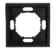Рамка STEKKER, PFR00-5001-05 1-местная, серия Эмили, черный уголь, soft touch 49858