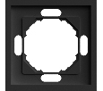 Рамка STEKKER, PFR00-5001-05 1-местная, серия Эмили, черный уголь, soft touch 49858
