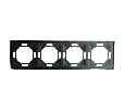 Рамка STEKKER, PFR00-5004-05 4-местная, серия Эмили, черный уголь, soft touch 49861
