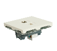 Розетка TV + компьютерная RJ-45 (механизм), STEKKER, серия Эмили, RST00-5106-01, белый фарфор, soft touch 49872